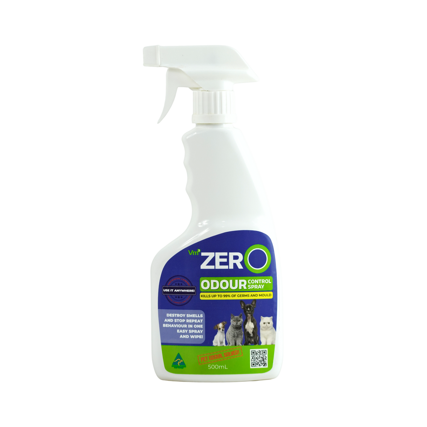 Vm3Zero® Odour Control Spray 500ml