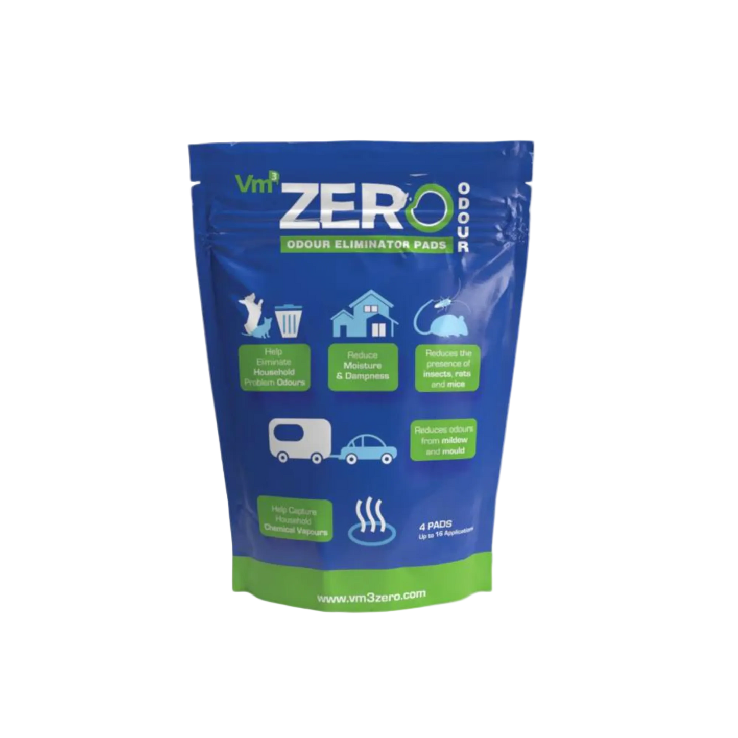 Vm3Zero® Odour Eliminator Pads