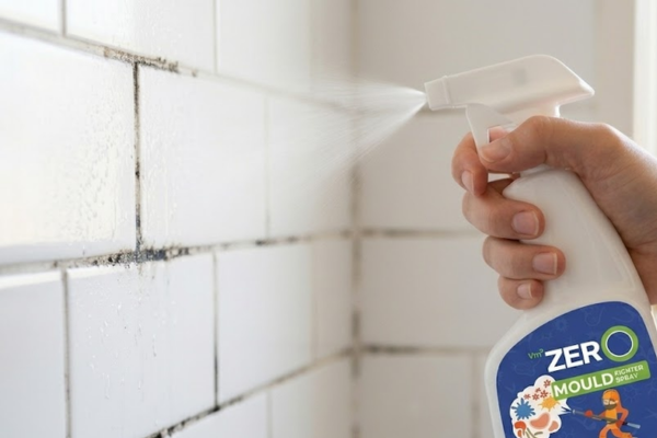 Not as harsh as traditional mould sprays.